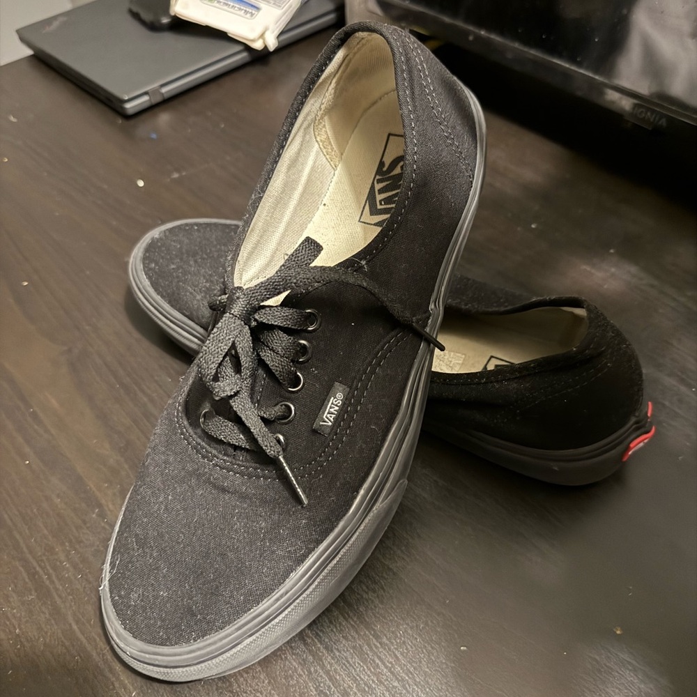 Vans Men's Black Canvas Shoes
